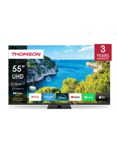 TV Set THOMSON 55" 4K/Smart 3840x2160 Wireless LAN Bluetooth Google TV Black 55UG5C14