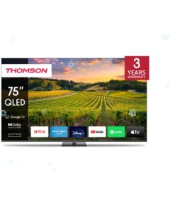 TV Set THOMSON 75" 4K/Smart QLED 3840x2160 Bluetooth Google TV 75QG5C14