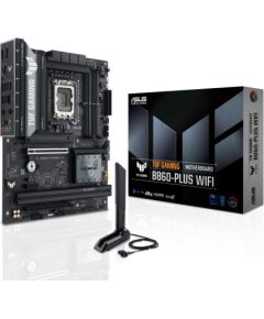 Mainboard ASUS Intel B860 Express LGA1851 Micro-ATX Memory DDR5 Memory slots 4 1xPCI-Express 4.0 1x 1xPCI-Express 4.0 16x 1xPCI-Express 5.0 16x 3xM.2 1xHDMI 1xDisplayPort 2xUSB 2.0 3xUSB 3.0 2xUSB 3.2 1xUSB-C 1xOptical S/PDIF 1xRJ45 5xAudio port TUFGAMING