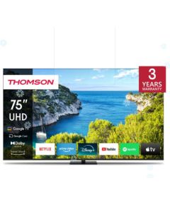 TV Set THOMSON 75" 4K/Smart 3840x2160 Wireless LAN Bluetooth Google TV Black 75UG5C14
