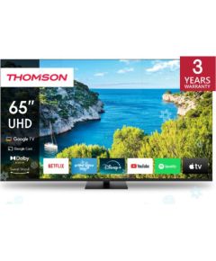 TV Set THOMSON 65" 4K/Smart 3840x2160 Wireless LAN Bluetooth Google TV Black 65UG5C14