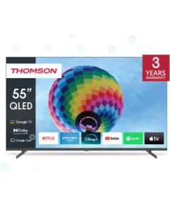 TV Set THOMSON 55" 4K/Smart QLED 3840x2160 Wireless LAN Bluetooth Google TV Dark Grey 55QG4S14