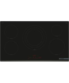 Bosch PIV931HC1E s6 indukcijas virsma 5riņķi 90cm slīpa maliņa, melna
