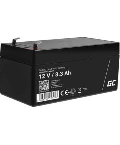 Maintenance-free AGM VRLA Green Cell AGM41 12V 1.3Ah Battery (for alarm system, cash register, toy)