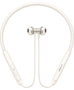 Joyroom JR-D8 wireless neckband headphones (cream white)