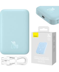 Powerbank Baseus Magnetic Mini 6000mAh, USB-C  20W MagSafe (blue)