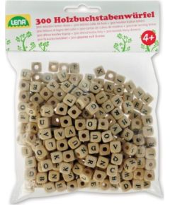 Koka kauliņi ar burtiem verami (300gab) LENA 4+ L32005