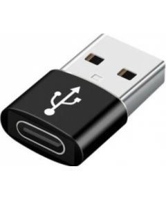 Adapteris Gembird USB AM to Type-C Female Black