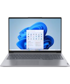 Lenovo ThinkBook 16 Intel Core Ultra 5 125U Laptop 40.6 cm (16") WUXGA 16 GB LPDDR5-SDRAM 512 GB SSD Wi-Fi 6E (802.11ax) Windows 11 Pro Grey