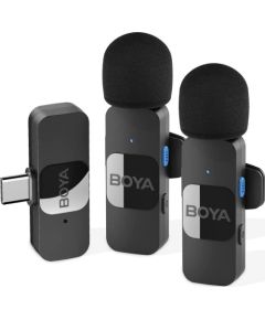 Boya BY-V20 2.0 Ultra compact 2.4GHz wireless microphone for Type-C devices - 2TX+1RX