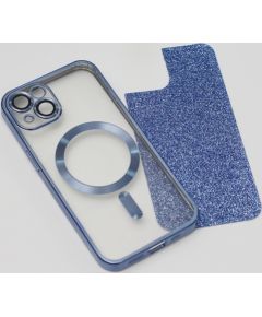 Mocco Glitter Chrome MagSafe Case Silikona Apvalks Priekš Apple iPhone 14
