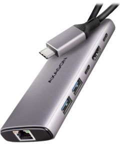 AXAGON HMC-6G2L 2x USB-A 10Gbps, 1x USB-C 10Gbps, 4K/60Hz HDMI, RJ-45, USB 3.2 Gen 2 hub, PD 100W, 15cm USB-C cable