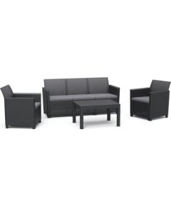 Keter Dārza mēbeļu komplekts Claire 5 Seater Set ar galdiņu Orlando pelēks