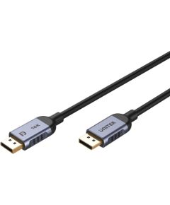UNITEK C1628GY01-1M DisplayPort cable Black, Grey