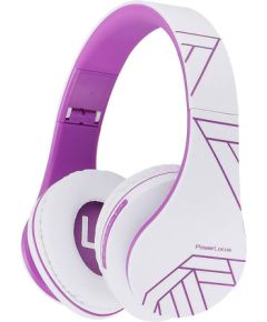 Wireless Headphones PowerLocus P2 (white-purple)