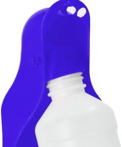Бутылка для воды для собаки, кошки Springos PA0295, с поилкой, 250 мл, темно-синяя