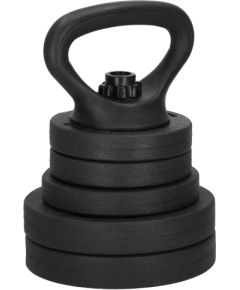 Hanteles Springos FA1671, 20 kg regulējams komplekts: grifs + kettlebell