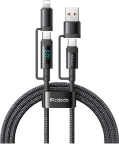 McDodo 4-in-1 USB-C/A to USB-C/Lightning cable CA-1990 1.2m (black)