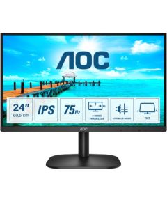 AOC B2 24B2XD LED display 60.5 cm (23.8") 1920 x 1080 pixels Full HD Black