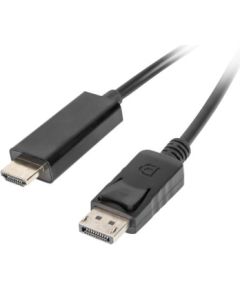 LANBERG CABLE DISPLAYPORT (M) -> HDMI 1M BLACK CA-DPHD-10CC-0010-BK