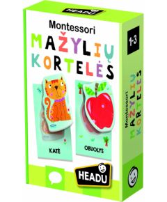 HEADU Монтессори детские развивающие карточки (на лит. языке)