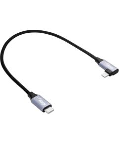Cable USB Akyga AK-USB-55 USB type C (m) | Lightning (m) Angle ver. 2.0 30W 0.3m