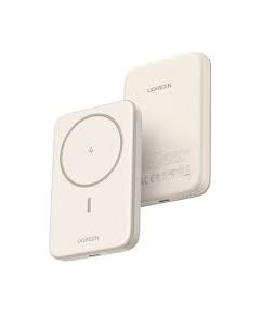 UGREEN 5000mAh magnētiskā bezvadu barošanas banka smilškrāsas krāsā