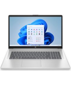 HP Laptop 17-cp2009ny - Ryzen 3 7320U, 8GB, 256GB SSD, 17.3" HD+ 250-nit AG, 720p cam, US keyboard, 41Wh, Natural Silver, Win 11 Home, 1 years / 97X21EA#B1R