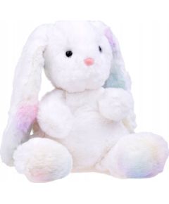 Jokomisiada Pluszowy biały tęczowy Królik maskotka Pluszak 24 cm ZA4401