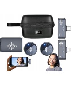 Ulanzi 2x Mikrofon Krawatowy Bezprzewodowy 3w1 na iPhone Lightning + USB-C + 3,5mm / AirWave / Combo