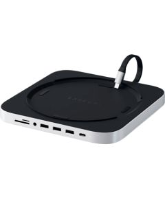 SATECHI Mac Mini Stand & Hub - Silver