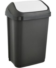 Keeeper Ведро для мусора с вращающейся крышкой Swantje 25л 33,5x25,5x53,5см графитового цвета