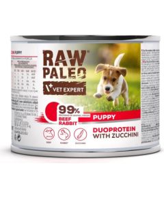 RAW PALEO Duoprotein Beef & Rabbit Puppy - wet dog food - 200g