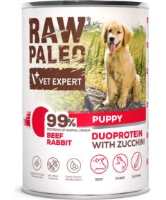RAW PALEO Duoprotein Beef & Rabbit Puppy - wet dog food - 400g