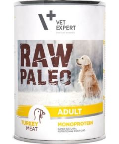RAW PALEO Adult Monoprotein Turkey - wet dog food - 400 g