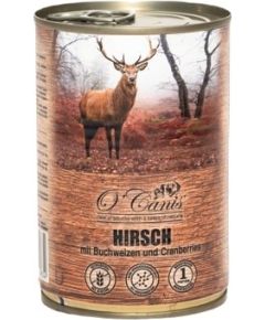 O'CANIS canned dog food- wet food- deer with buckwheat - 400 g