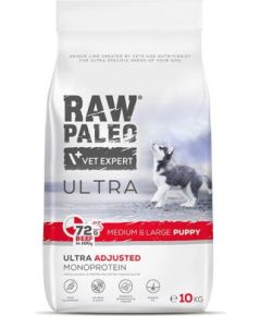 RAW PALEO Ultra Medium&Large Puppy Beef - dry food for puppies - 10 kg