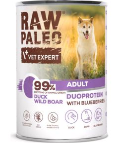 RAW PALEO Duoprotein Duck & Boar Adult - wet dog food - 400g