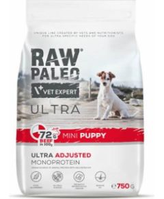RAW PALEO Ultra Mini Puppy Beef - dry food for puppies of small breeds - 750 g