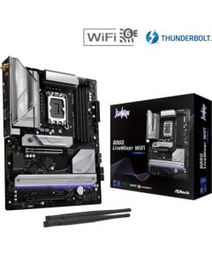 Mainboard ASROCK Intel B860 Express LGA1851 ATX Memory DDR5 Memory slots 4 1xPCI-Express 4.0 16x 1xPCI-Express 5.0 16x 1xM.2 1xHDMI 1xAudio-Out 1xMicrophone 6xUSB 2.0 6xUSB 3.2 1xUSB-C w/Thunderbolt 1xOptical S/PDIF 1xRJ45 B860LIVEMIXERWIFI