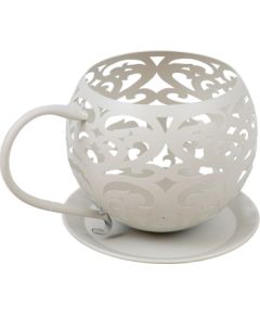 Candle holder SANDY 26x19xH15cm, antique white