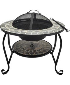 Fire pit MOSAIC 60x60xH43cm, grey