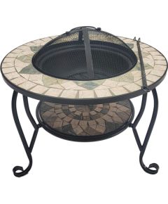 Fire pit MOSAIC 60x60xH43cm, beige