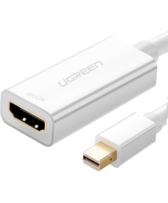 Ugreen FHD (1080p) HDMI (female) - Mini DisplayPort (male - Thunderbolt 2.0) adapter cable white (MD112 10460)
