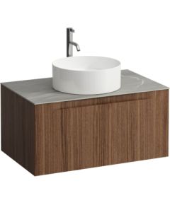 Laufen izlietnes skapītis Arun, 805x505 mm, h=390 mm, 1A, piasentina grigio/noce canaletto Izlietnes skapis, plaukts