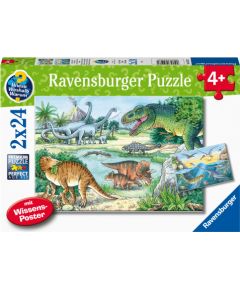 Ravensburger Puzzle 2x24 pc Dinosaurs