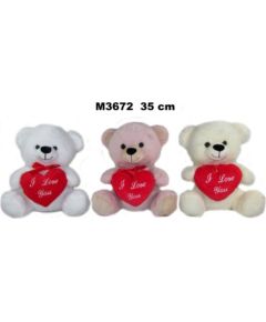 Sun Day Plīša lacis ar sirdi LOVE 35 cm (M3672) dažādas 162076