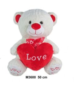 Sun Day Плюшевый мишка с сердцем LOVE 50 cm (M3600) 159328