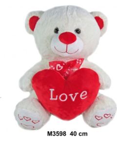 Sun Day Plīša lacis ar sirdi LOVE 40 cm (M3598) 159304