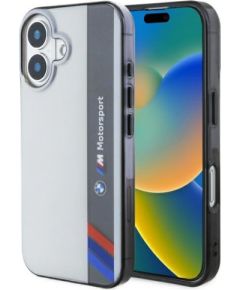 BMW Motorsport IML Vertical Stripe Aizsargapvalks Priekš Apple iPhone 16